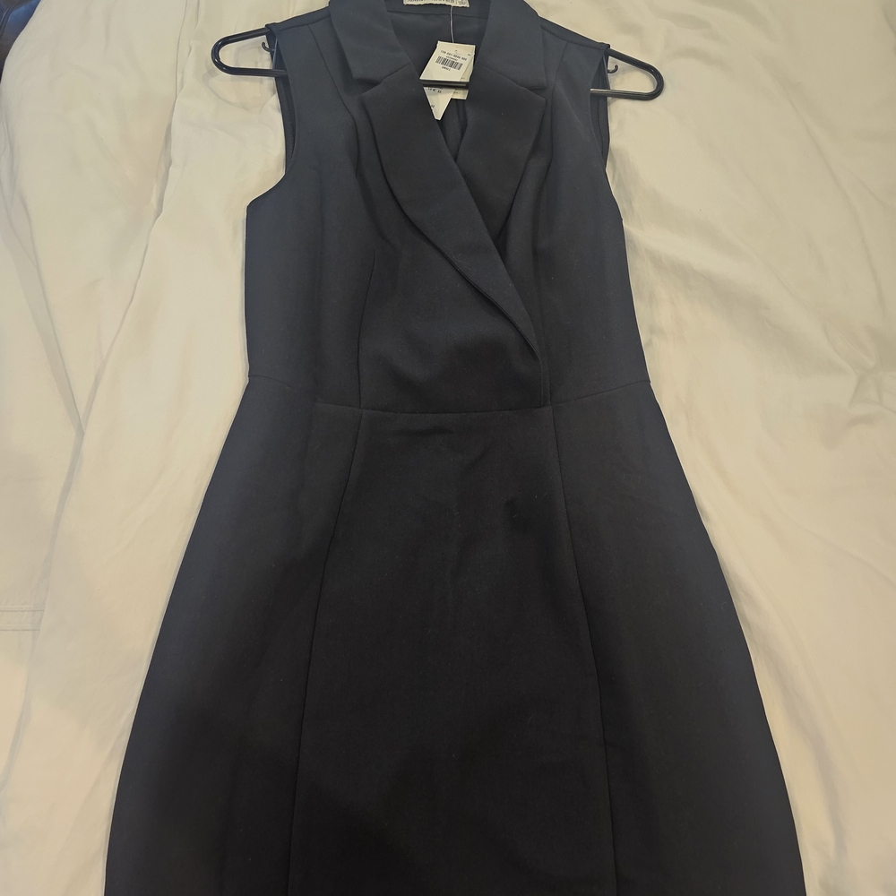Abercrombie & Fitch Black Sleeveless Sheath Dress
